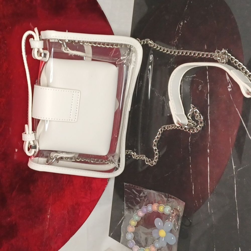 P9- Transparent White Crossbody Bag. NWOT - Picture 3 of 6